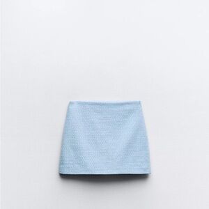 Zara METALLIC THREAD TEXTURED SKORT